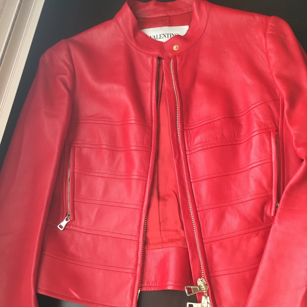Authentic Valentino Leather Jacket ❤️ 🎁